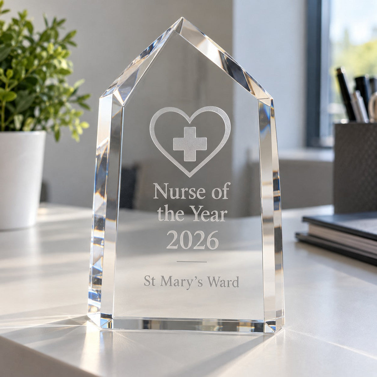 Engraved acrylic award