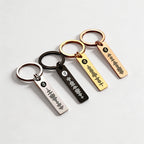 Personalised Spotify Keychain – engraved keyring