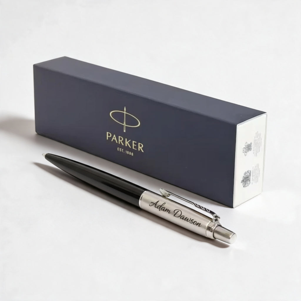 Personalised Parker Jotter ballpoint pen in black