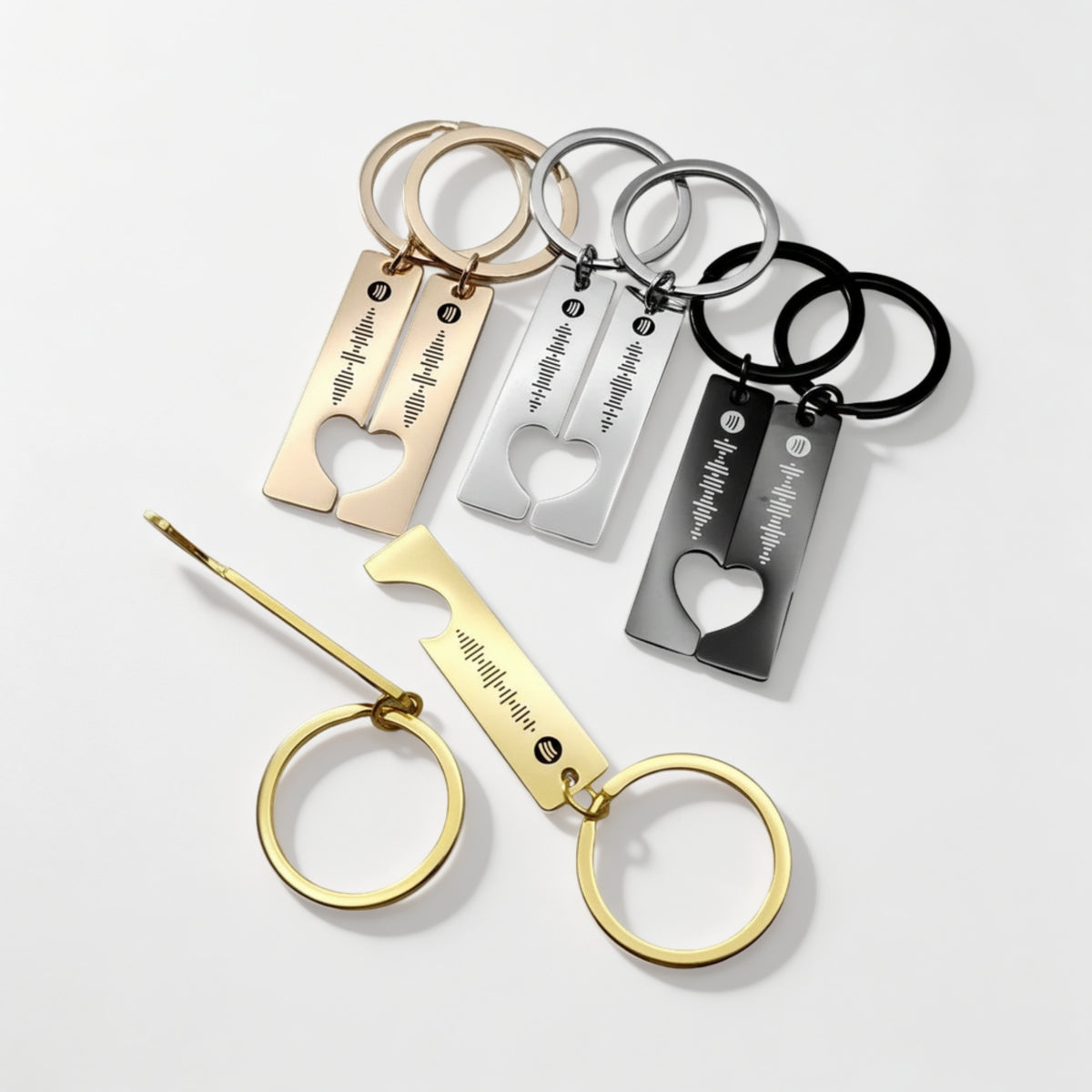 Personalised Scannable Heart Keychain