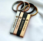 Personalised Scannable Bar Keychain – engraved keyring, photo 2 of 7