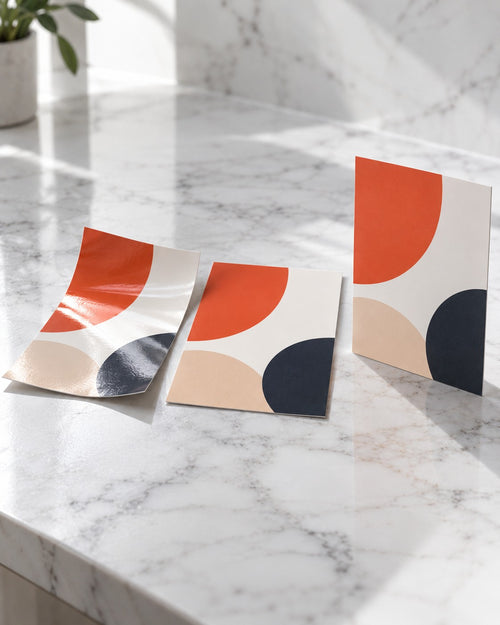 A5 flyers in gloss, silk and silk card