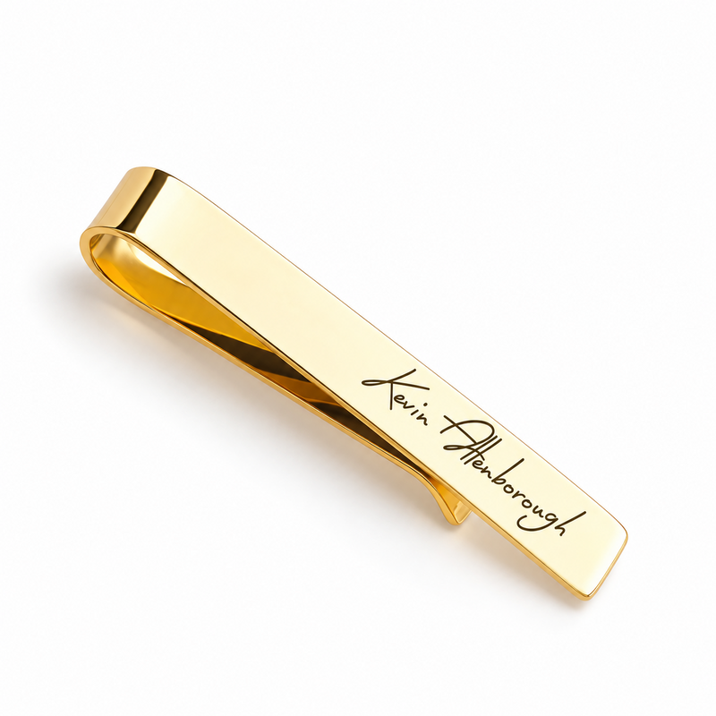 Personalised Handwriting Tie Clip