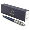 Personalised Parker Jotter Royal Blue ballpoint pen engraved, with Parker gift box