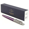 Personalised Parker Jotter Victoria Violet ballpoint pen engraved, with Parker gift box