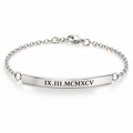 Personalised silver bar bracelet for women - studio-main