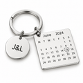 Personalised silver calendar keyring - studio-main