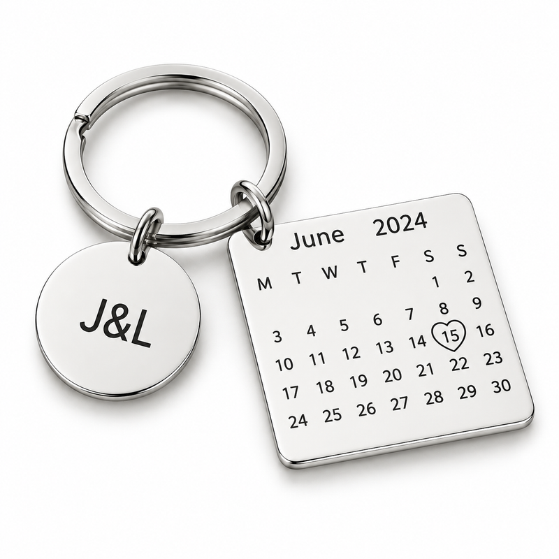 Personalised Calendar Keychain