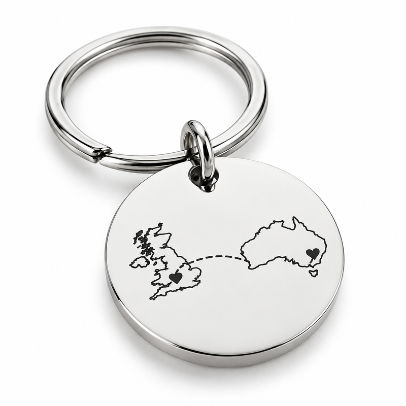 Personalised Country Keychain