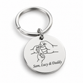 Personalised silver fist bump keyring - studio-main