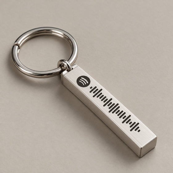 Personalised Scannable Bar Keychain
