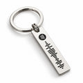 Personalised Spotify scannable keyring in stainless steel