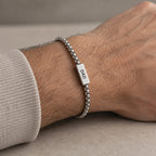 Personalised bracelet worn on wrist