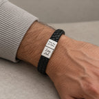 Personalised bracelet worn on wrist